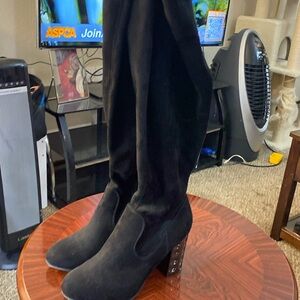 NWOT Carlos Black Over the Knee dressy boots Size 8M